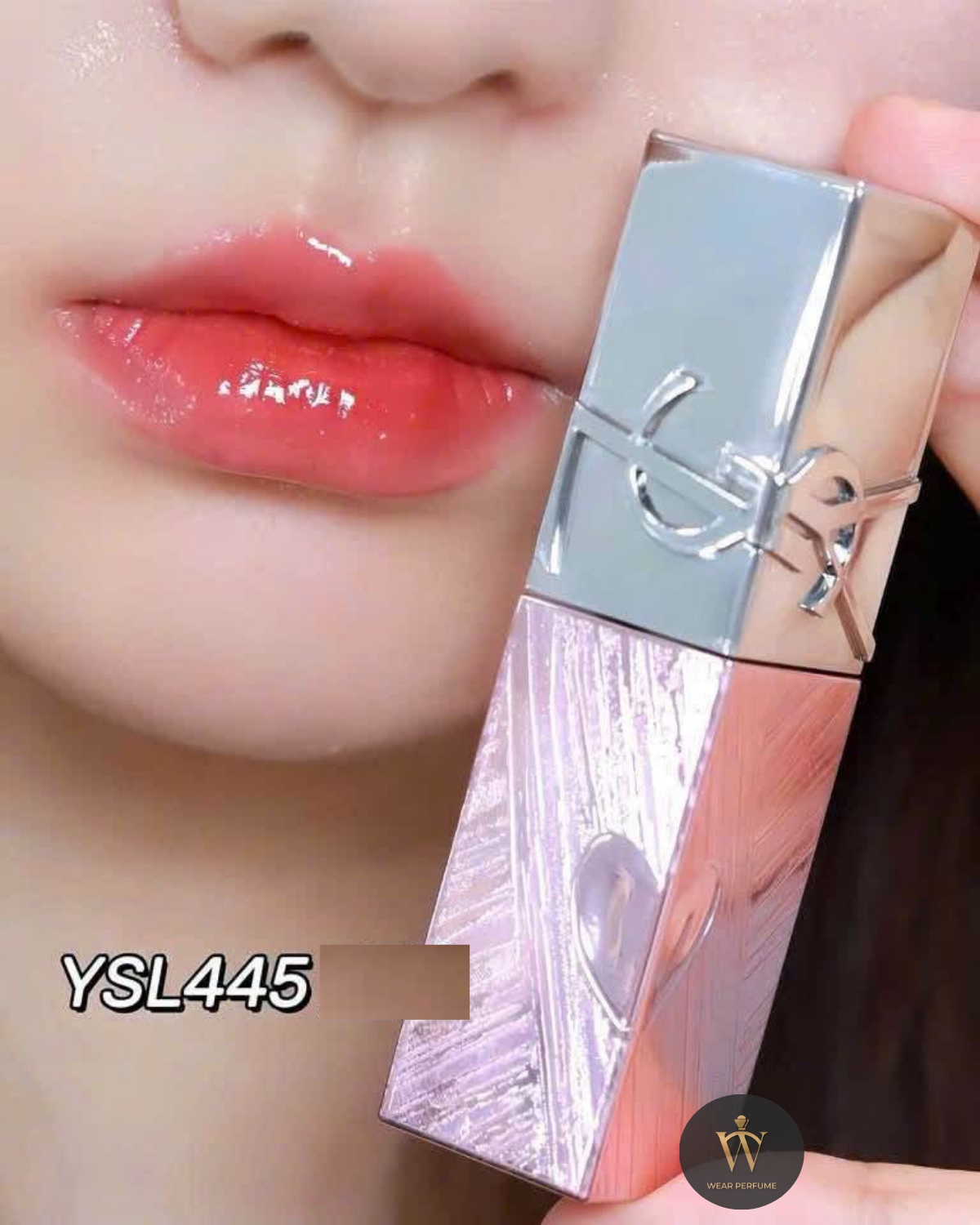  Son Kem Yves Saint Laurent YSL The Inks Vinyl Cream 445 Ring Me Pink - Màu Hồng Đào (Limited 2026) 