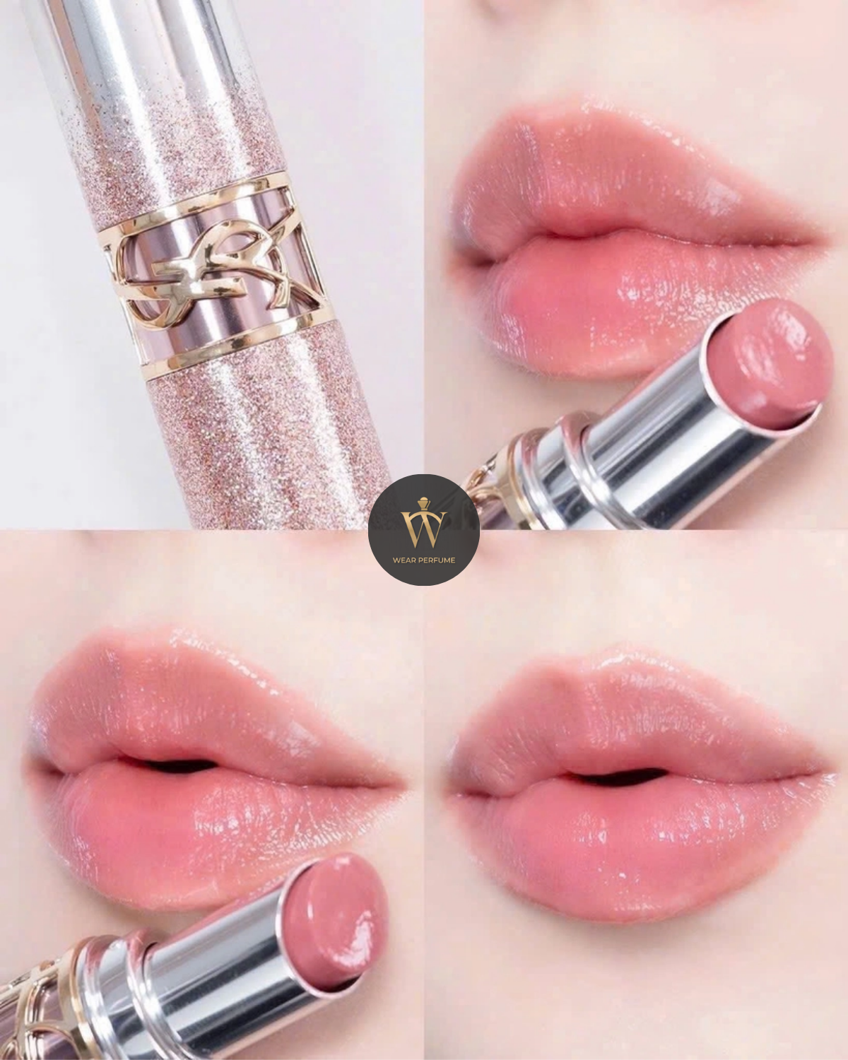  Son Dưỡng YSL Loveshine Candy Glow 44b Valentine's Limited Edition – Hồng Đất 