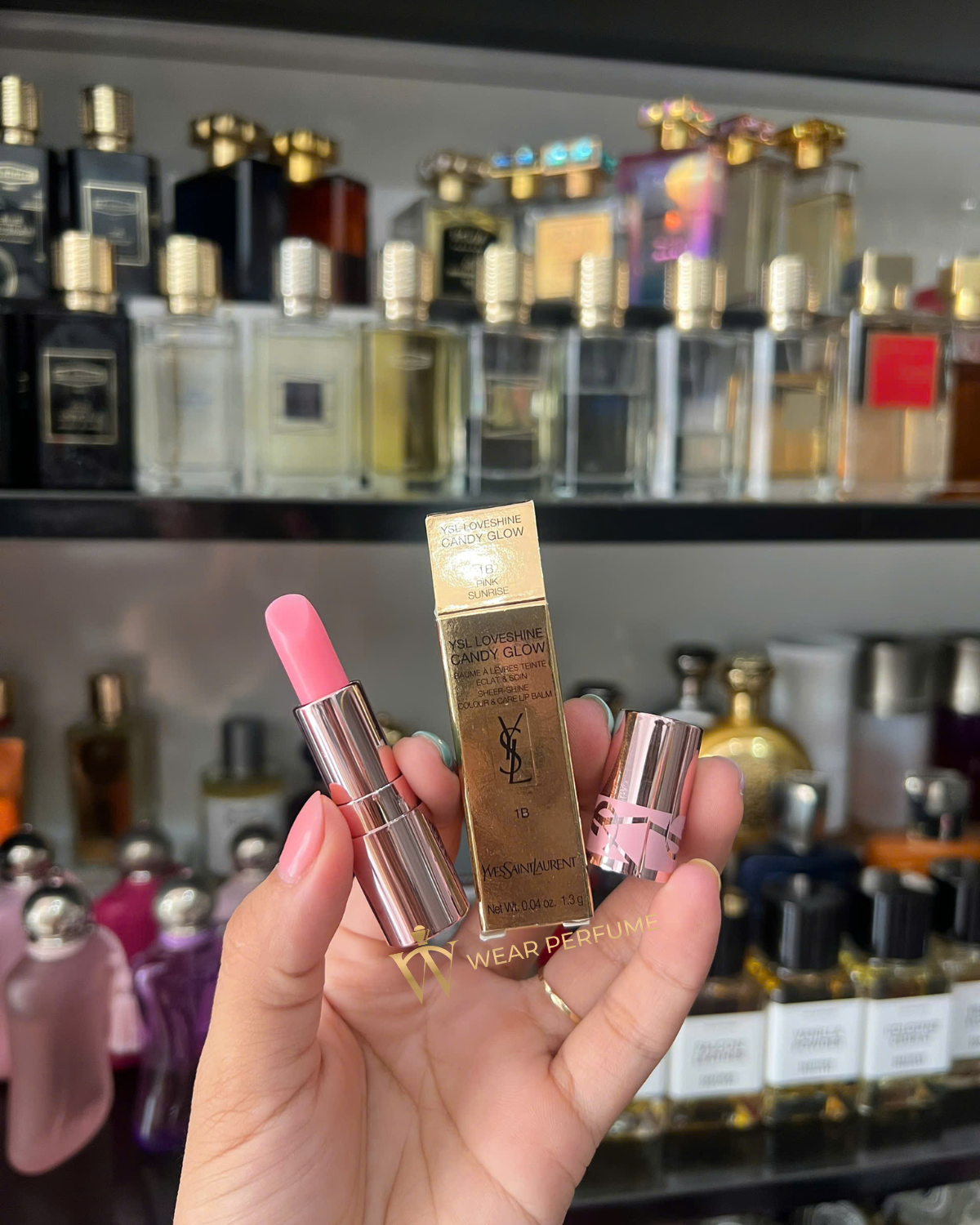  Son Dưỡng Loveshine Candy Glow 1B Pink Sunrise Mini Size 1.3G - Hồng Trong Suốt 
