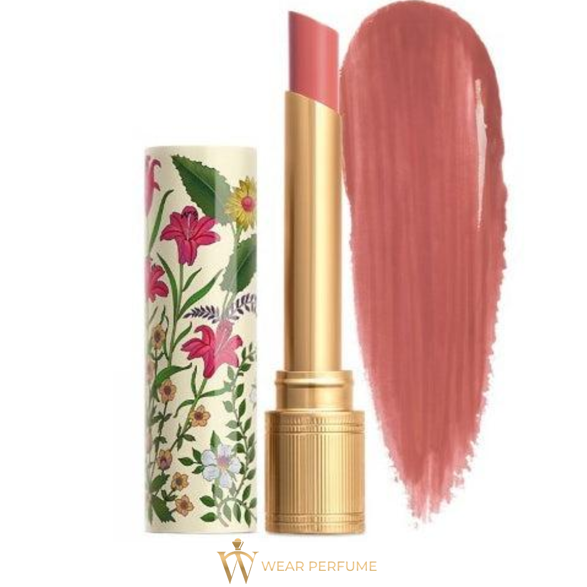  Son Gucci Rouge De Beaute Brillant Flora Limited Edition 208 They Met In Argentina - Màu Hồng Đất Nude 
