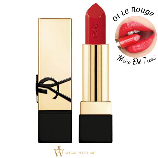  Son Yves Saint Laurent YSL Rouge Pur Couture 01 Le Rouge – Màu Đỏ Tươi 