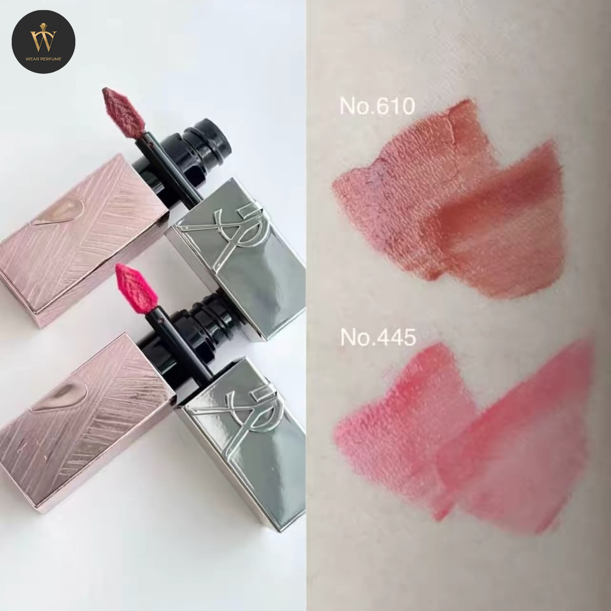  Son Kem Yves Saint Laurent YSL The Inks Vinyl Cream 610 Nude Champion – Màu Cam Đất Nude (Limited 2026) 
