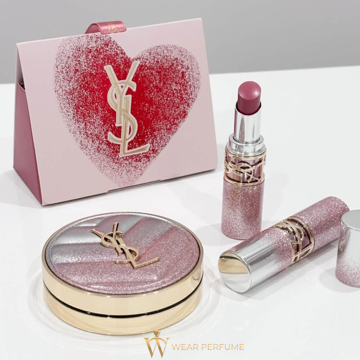  Son Dưỡng YSL Loveshine Candy Glow 44b Valentine's Limited Edition – Hồng Đất 