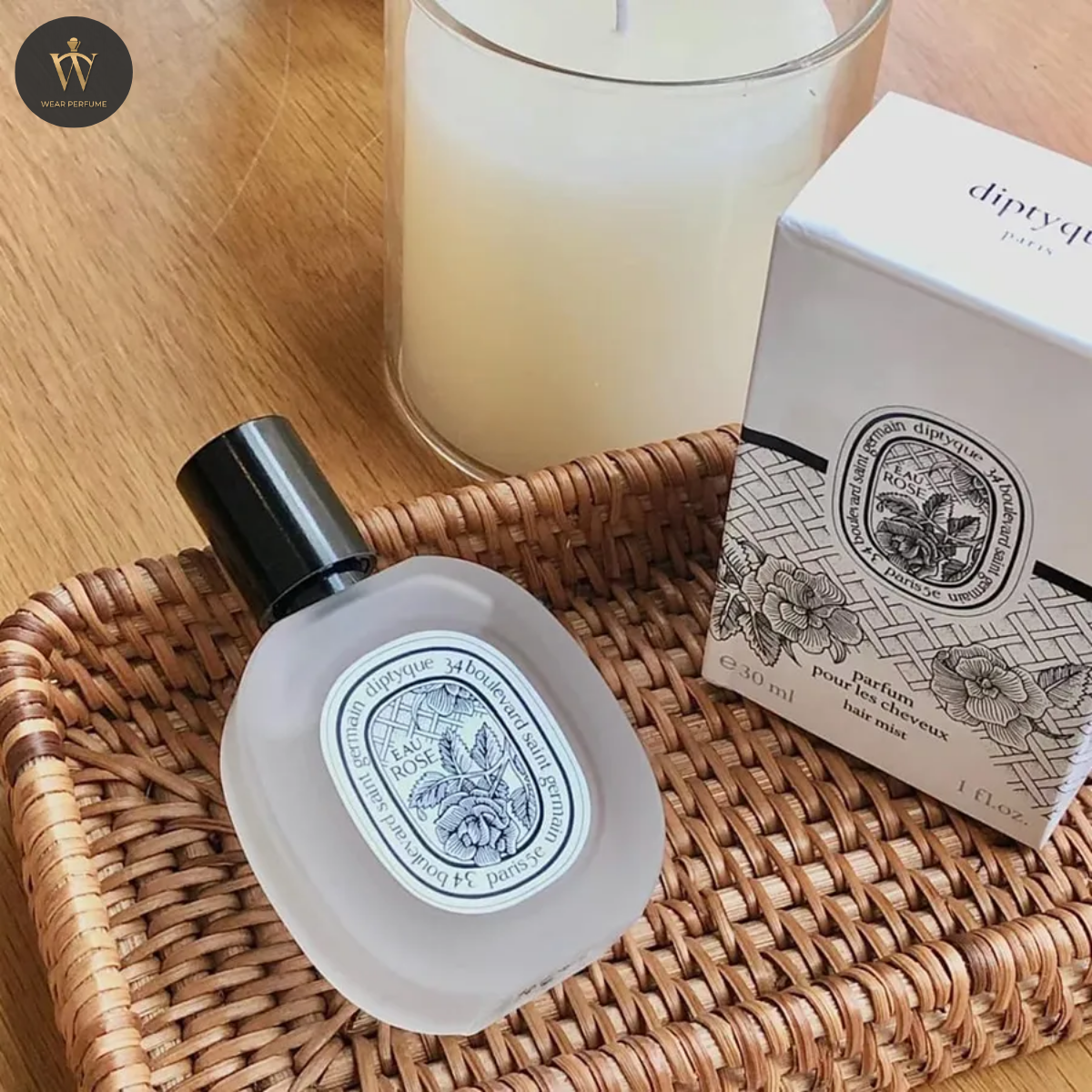  Nước hoa tóc Diptyque Eau Rose Hair Mist 