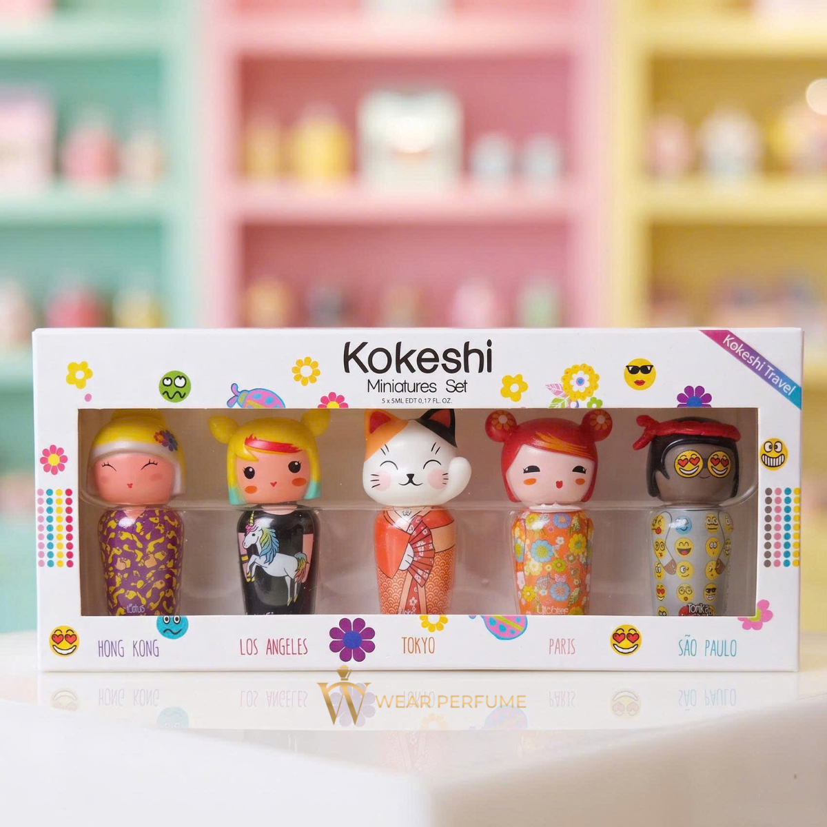  Set 5 Nước Hoa Kokeshi Mini EDT 5x5ML 