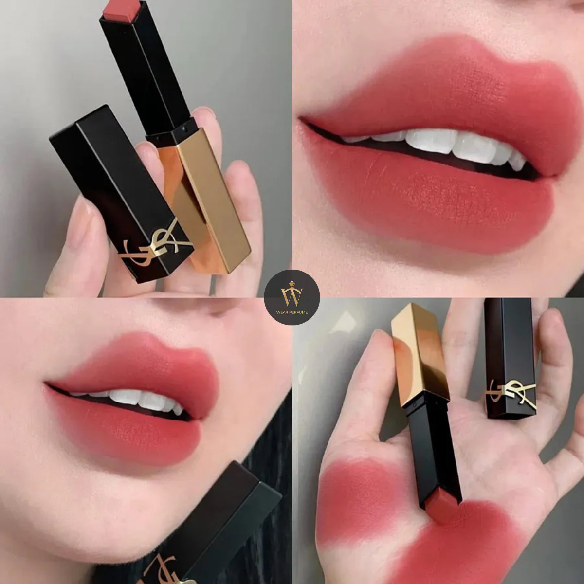  Son Yves Saint Laurent YSL The Slim 32 Rose Marrakech - Màu Đỏ Hồng Đất (Mẫu Mới) - Tặng kèm túi giấy YSL 