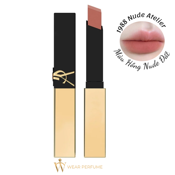  Son Yves Saint Laurent YSL The Slim 1988 Nude Atelier (Mẫu Mới) – Màu Hồng Nude Tặng kèm túi giấy YSL 