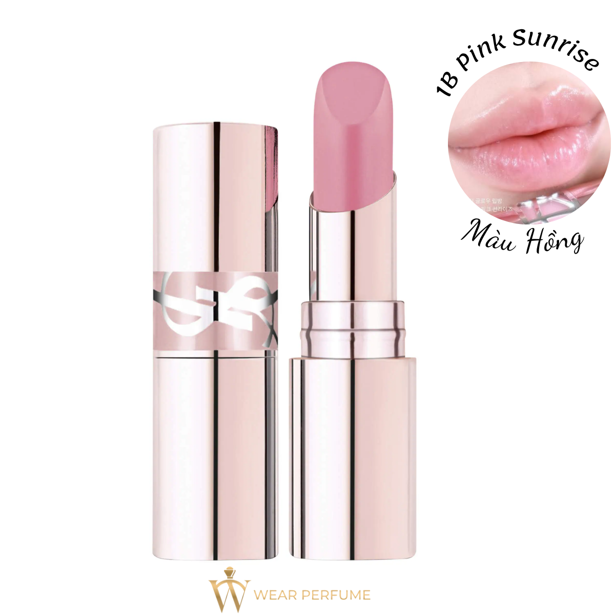  Son Dưỡng Loveshine Candy Glow 1B Pink Sunrise Mini Size 1.3G - Hồng Trong Suốt 