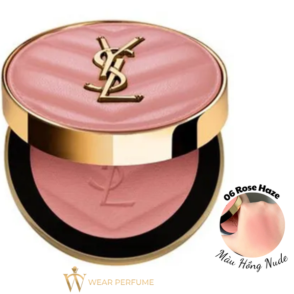  Phấn Má Hồng YSL Yves Saint Laurent Make Me Blush Bold Blurring 06 Rose Haze - Màu Hồng Nude 