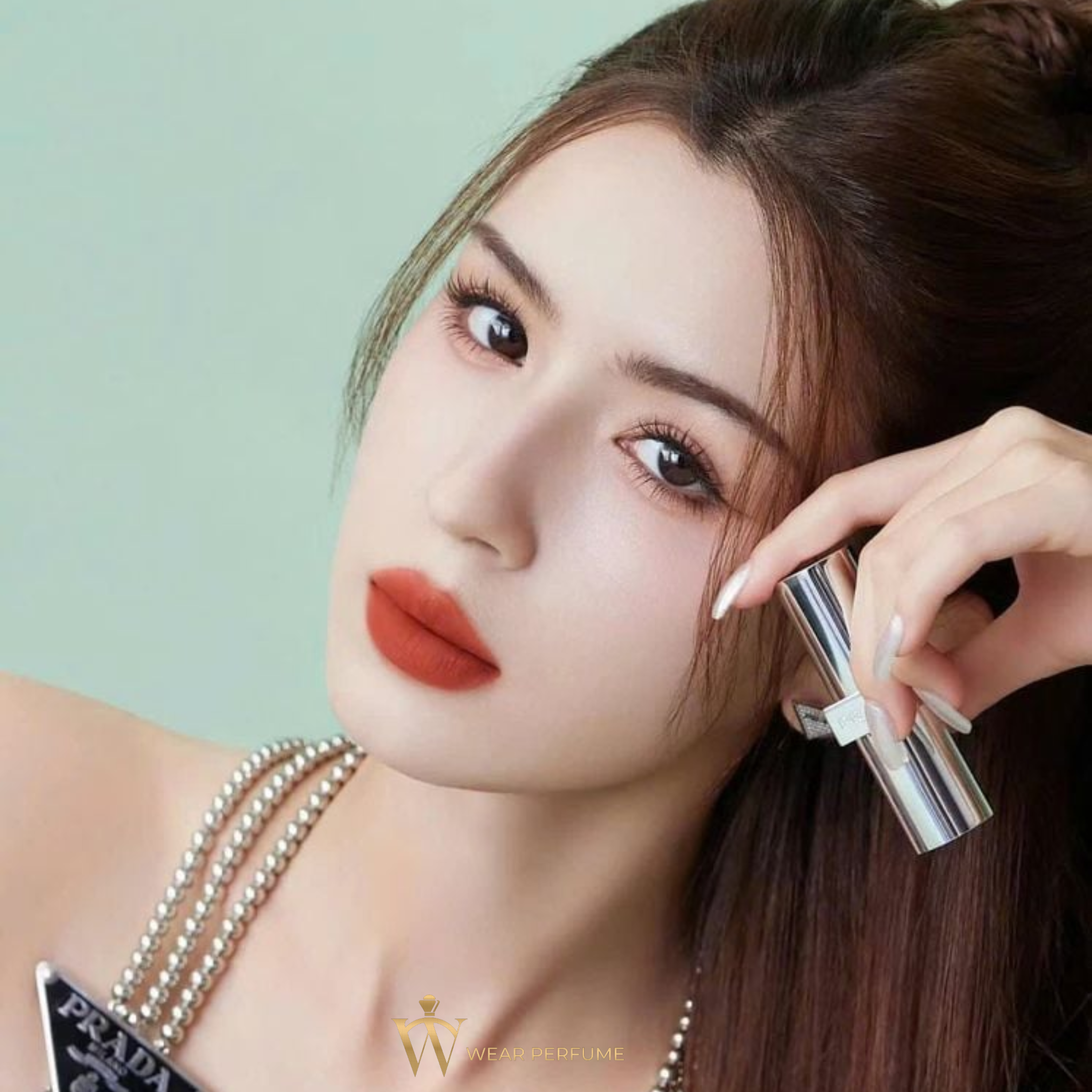  Son Prada Monochrome Hyper Matte 077 Arancio - Màu Cam Đất 