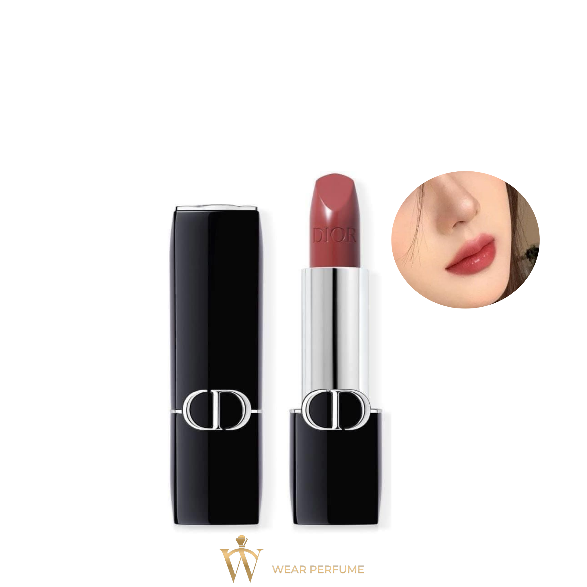  Son Dior Rouge Satin Mini 720 Icone Lipstick - Màu Hồng Đất 1.5g 
