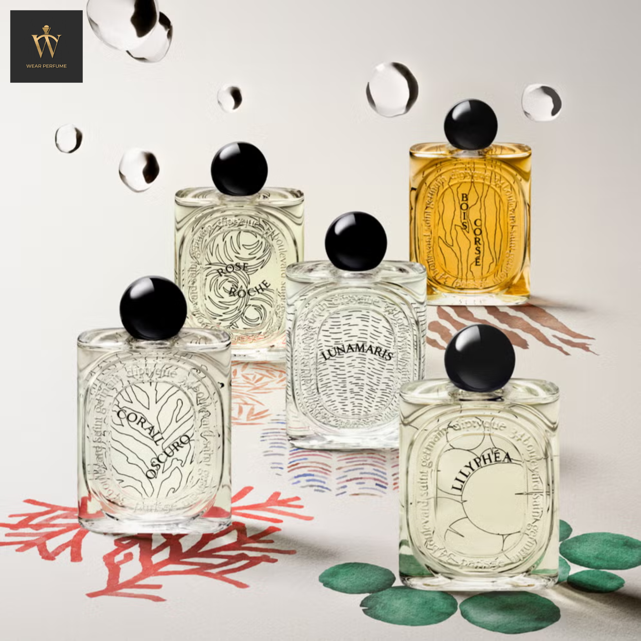  Diptyque 5pc set (10mlx5) 