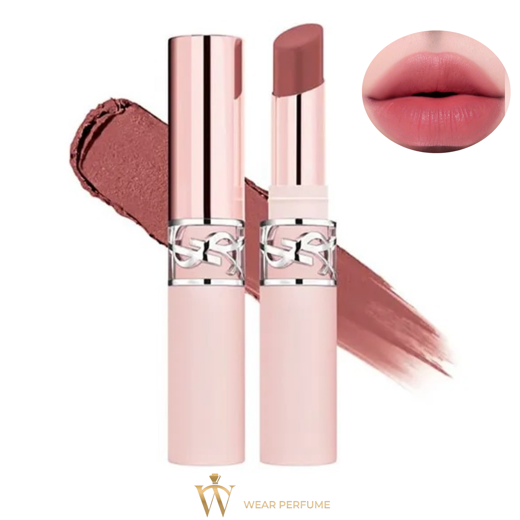  Son Dưỡng Yves Saint Laurent YSL Lovenude Lip Blusher 04 Red-Handed - Màu Đỏ Hồng Đất 