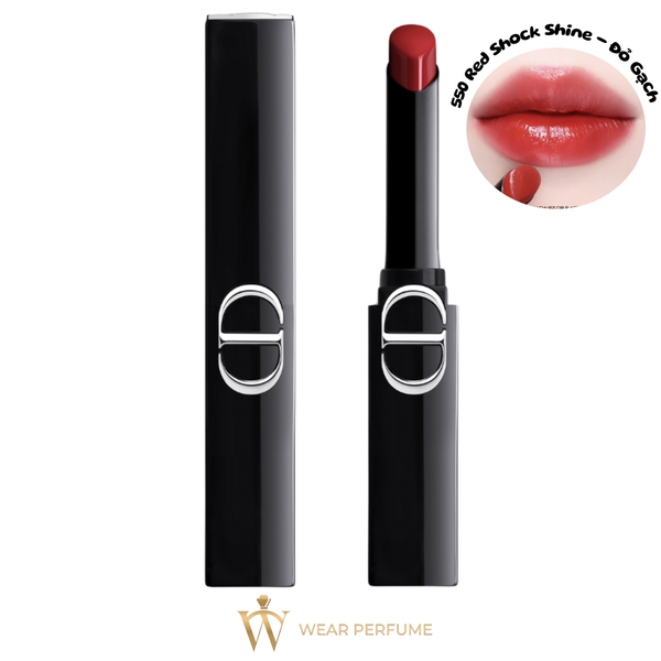  Son Thỏi Dior Rouge Dior On Stage 550 Red Shock Shine - Đỏ Gạch 