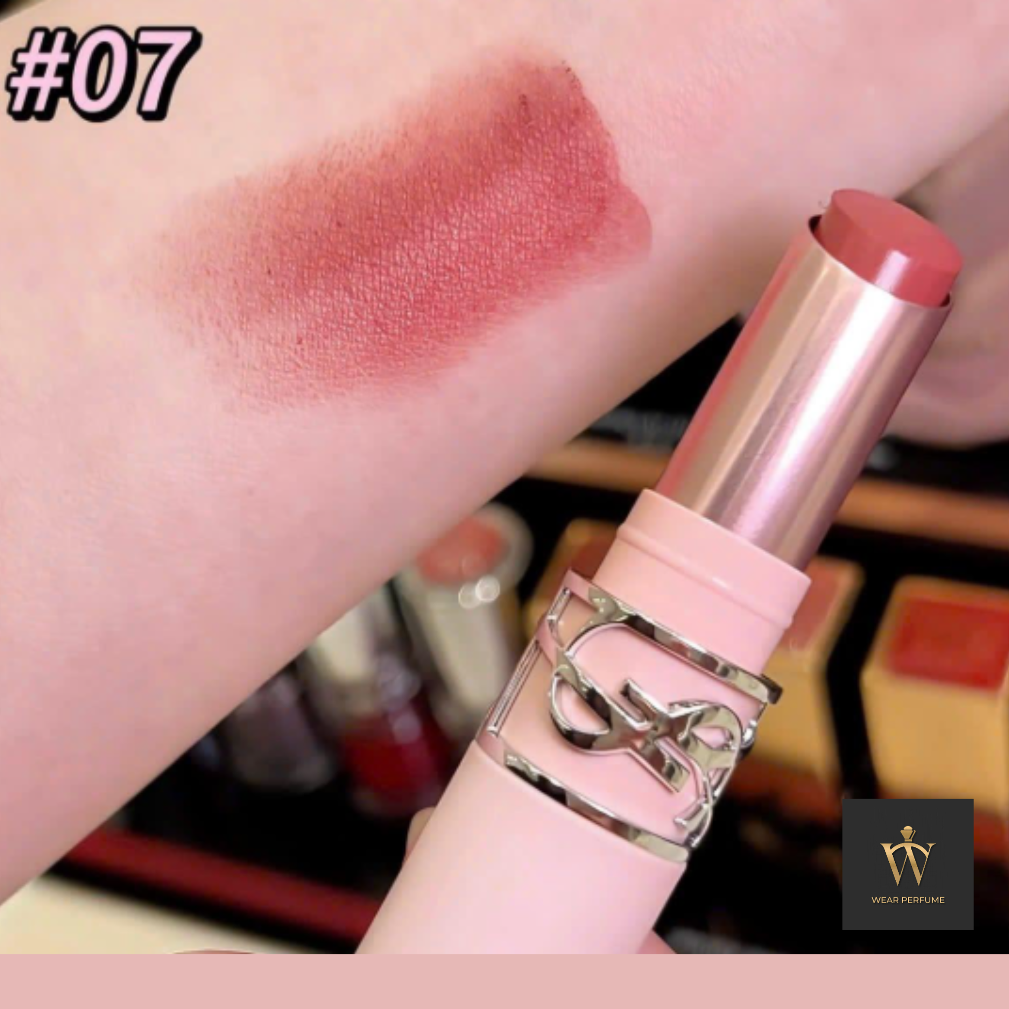  Son Yves Saint Laurent YSL Lovenude Lip Blusher 7 Illicit Nude – Màu Đỏ Đất 