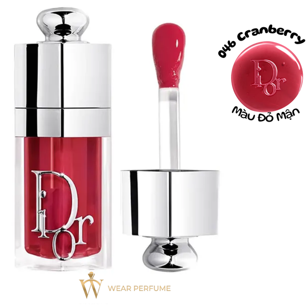  Son Dưỡng Dior Addict Lip Glow Oil 046 Cranberry - Màu Đỏ Mận 