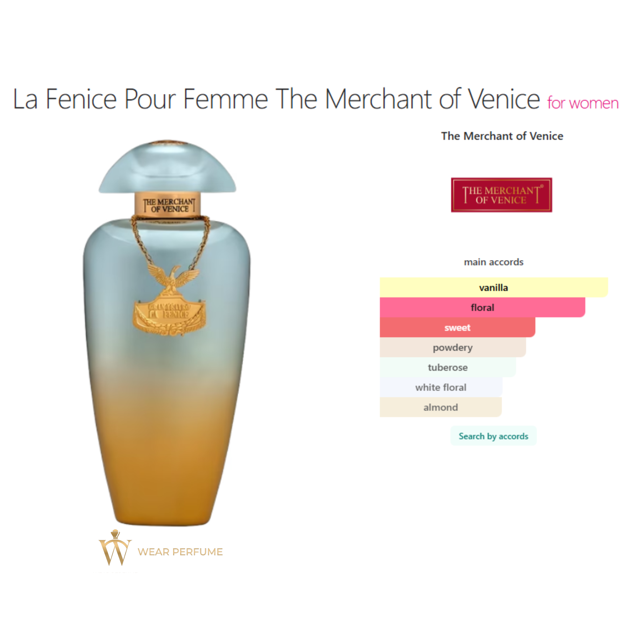  The Merchant of Venice La Fenice Pour Femme 