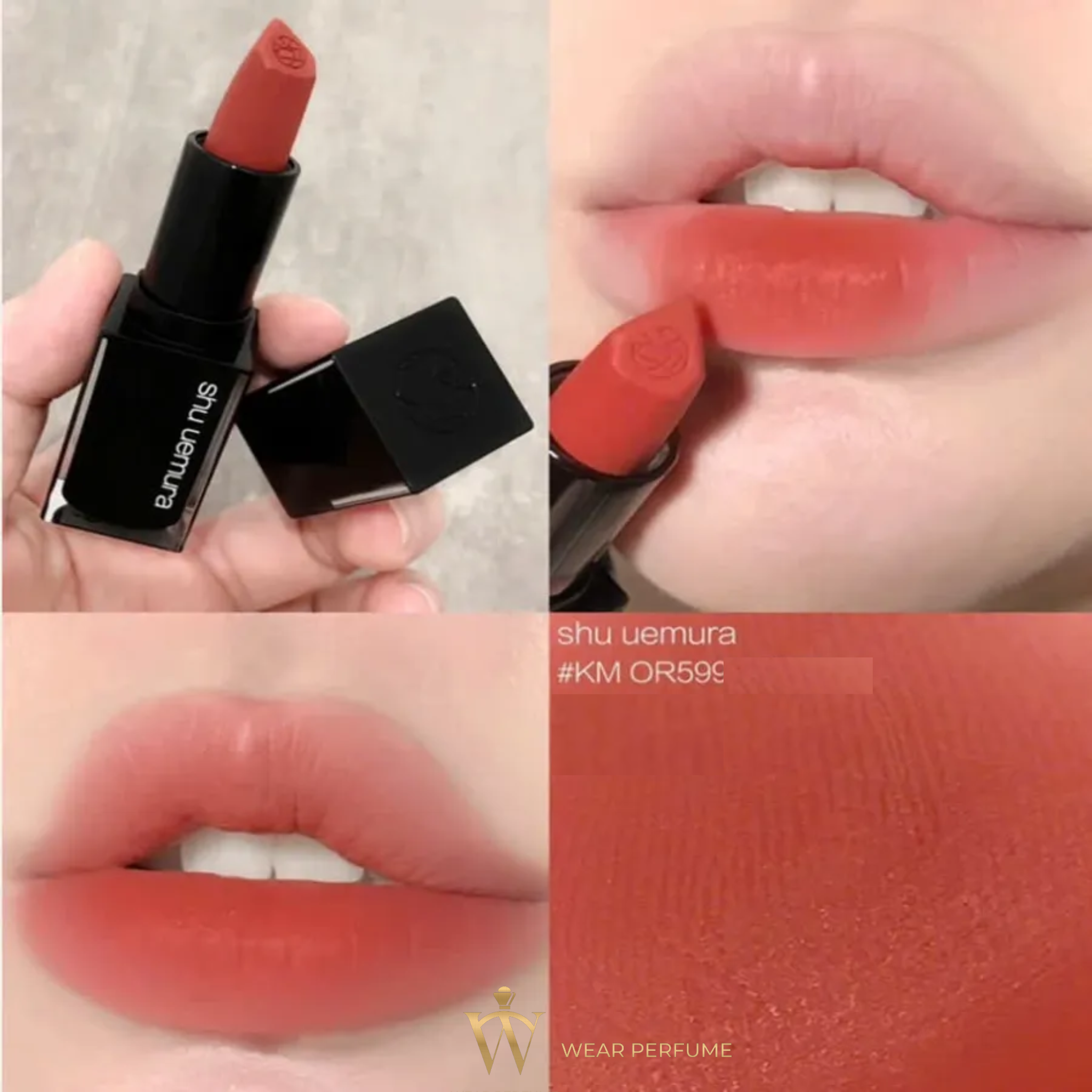  Son Shu Uemura Unlimited Matte KM OR 599 - Màu Cam Hồng Đào. 