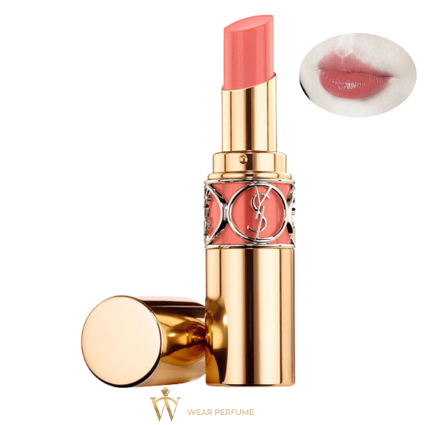  Son Dưỡng Yves Saint Laurent YSL Rouge Volupte Shine 15 Corail Spontini - Màu Cam Đào 