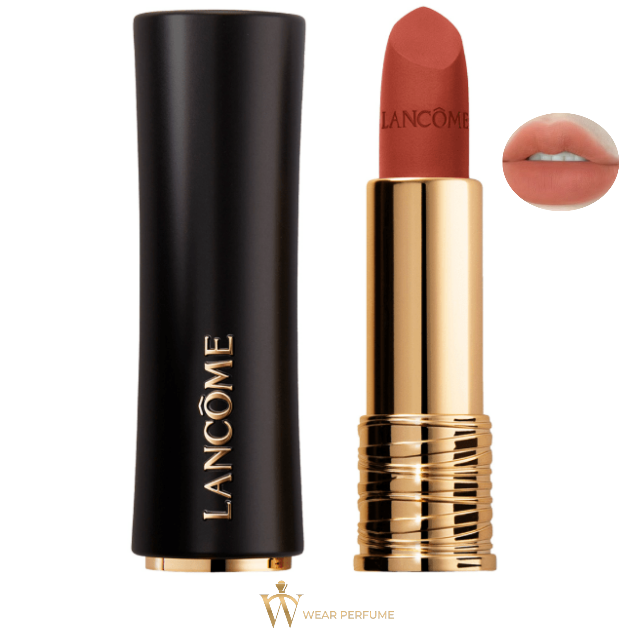  Son Lancome Matte 230 Unleash The Drama - Màu Cam Cháy 