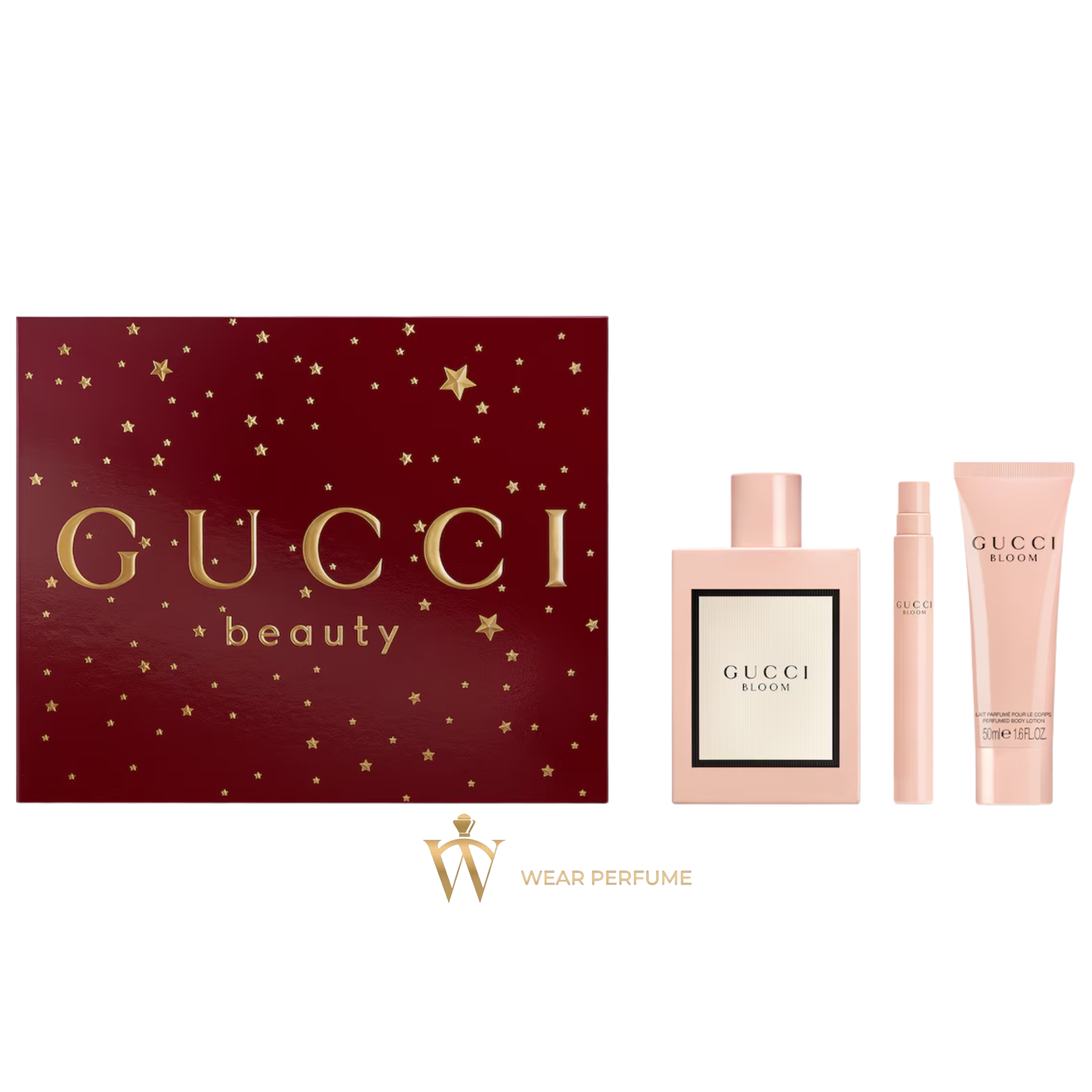  Set Quà Tặng Nước Hoa Gucci Bloom ( 100ML + 10ML + 50ML) - Mẫu mới 2026 