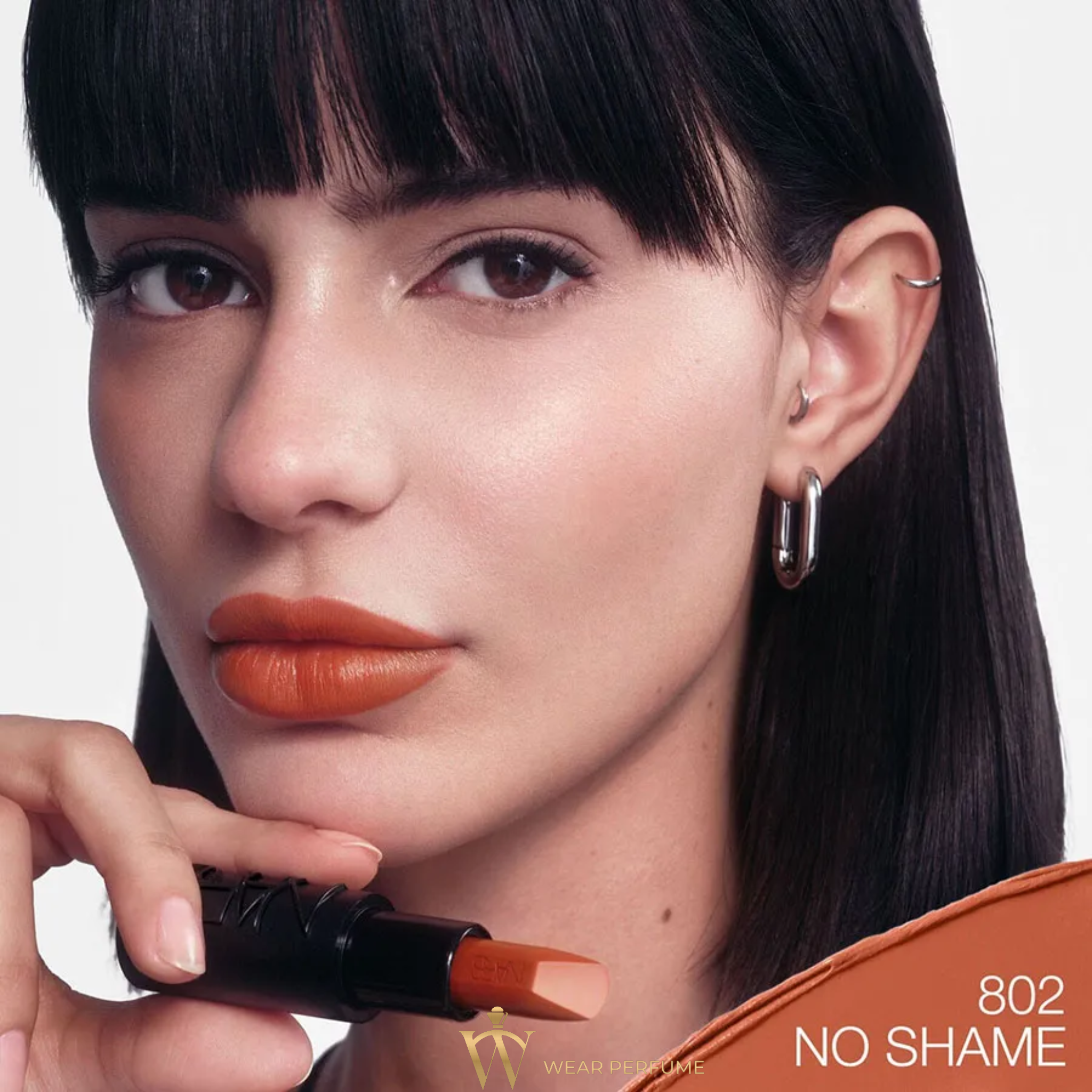  Son Nars Explicit Lipstick 802 No Shame - Màu Cam Nâu 