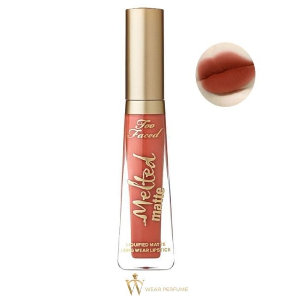  Son Too Faced Melted Matte Liquified Long Wear Lipstick Prissy- Màu Cam Cháy 