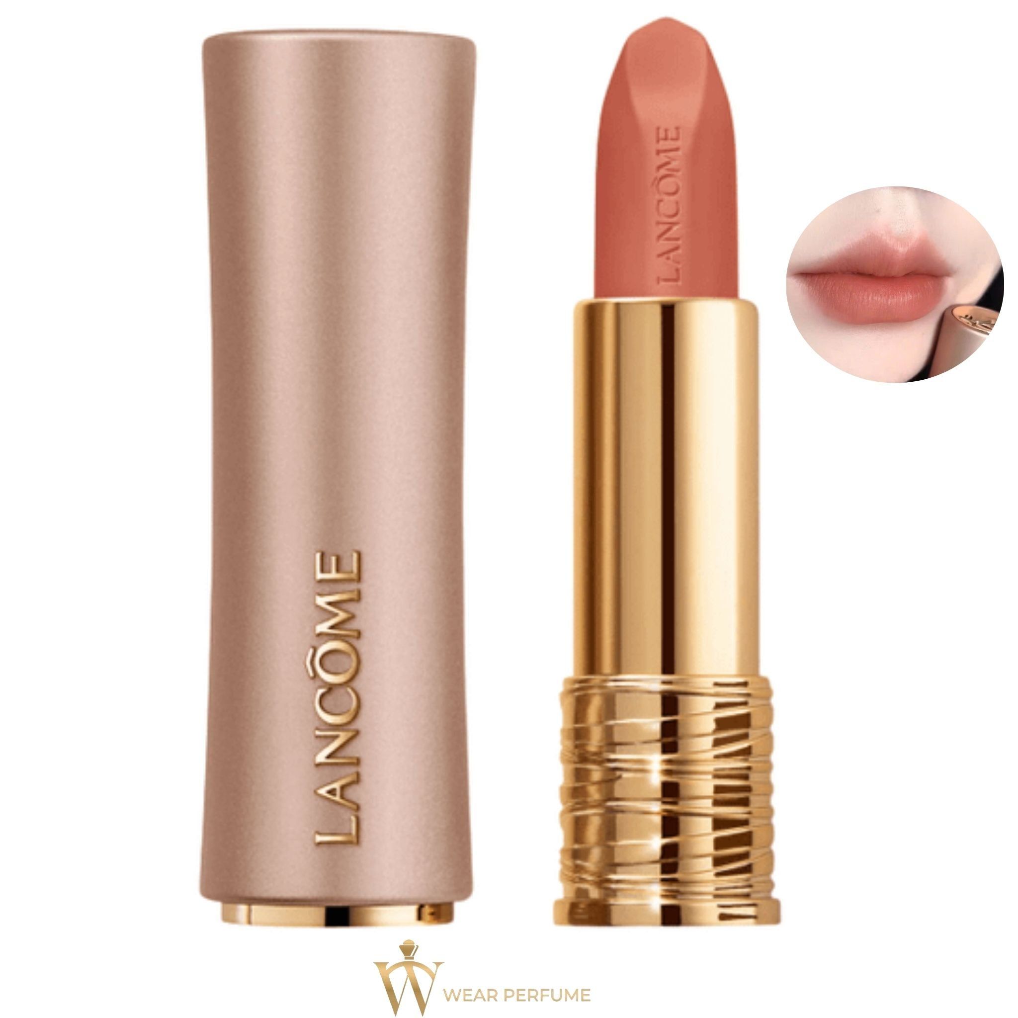  Son Lancome L'absolu Rouge Intimatte 340 Love Whispers - Màu Hồng Nude 