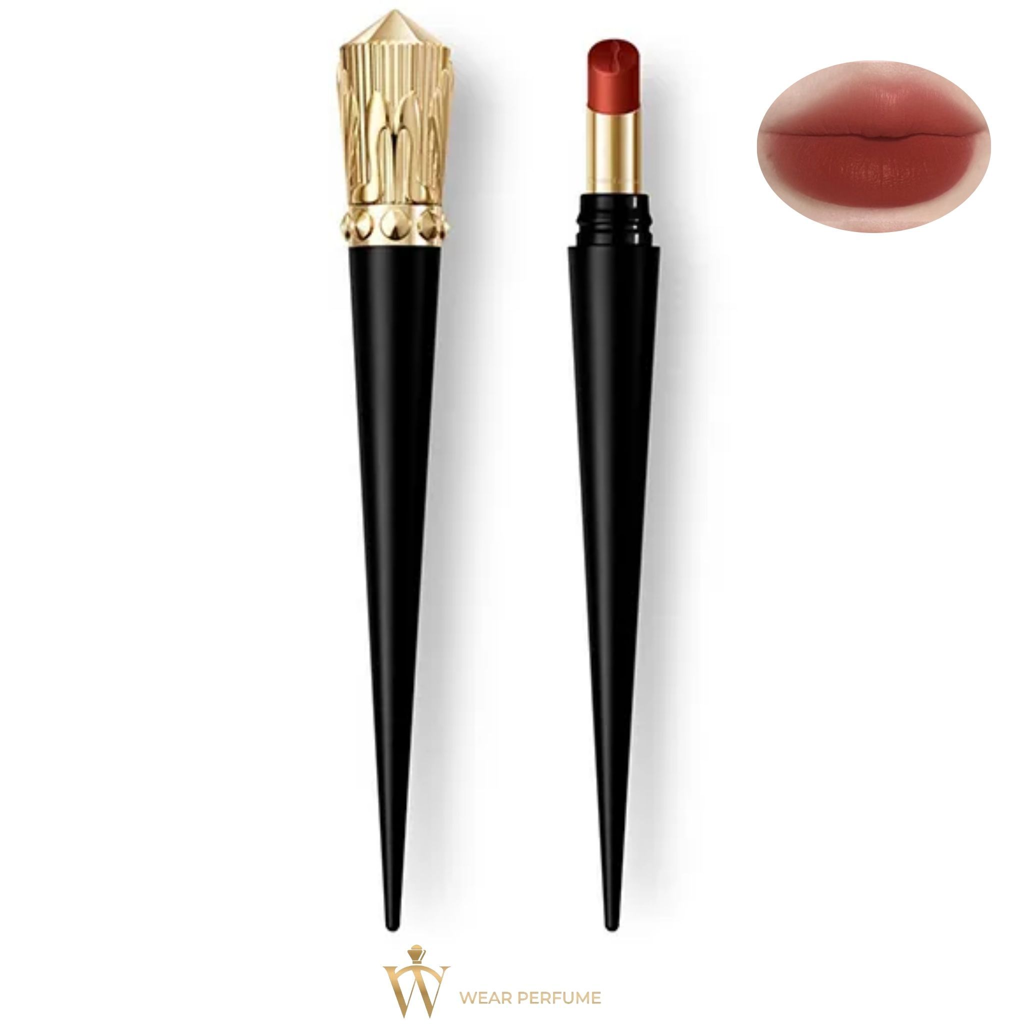  Son Christian Louboutin Rouge Stiletto Lumi Matte 157L Red Wood - Màu Đỏ Gạch 