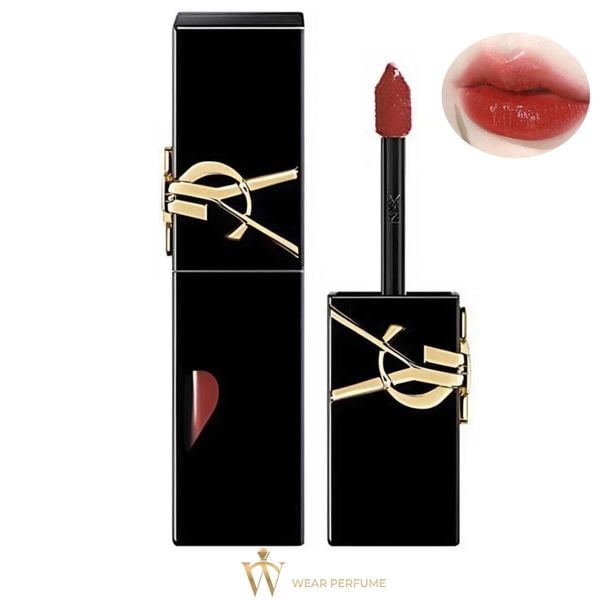  Son Kem YSL The Inks Vinyl Cream 416 Psychedelic Chili - Màu Đỏ Cam Cháy 