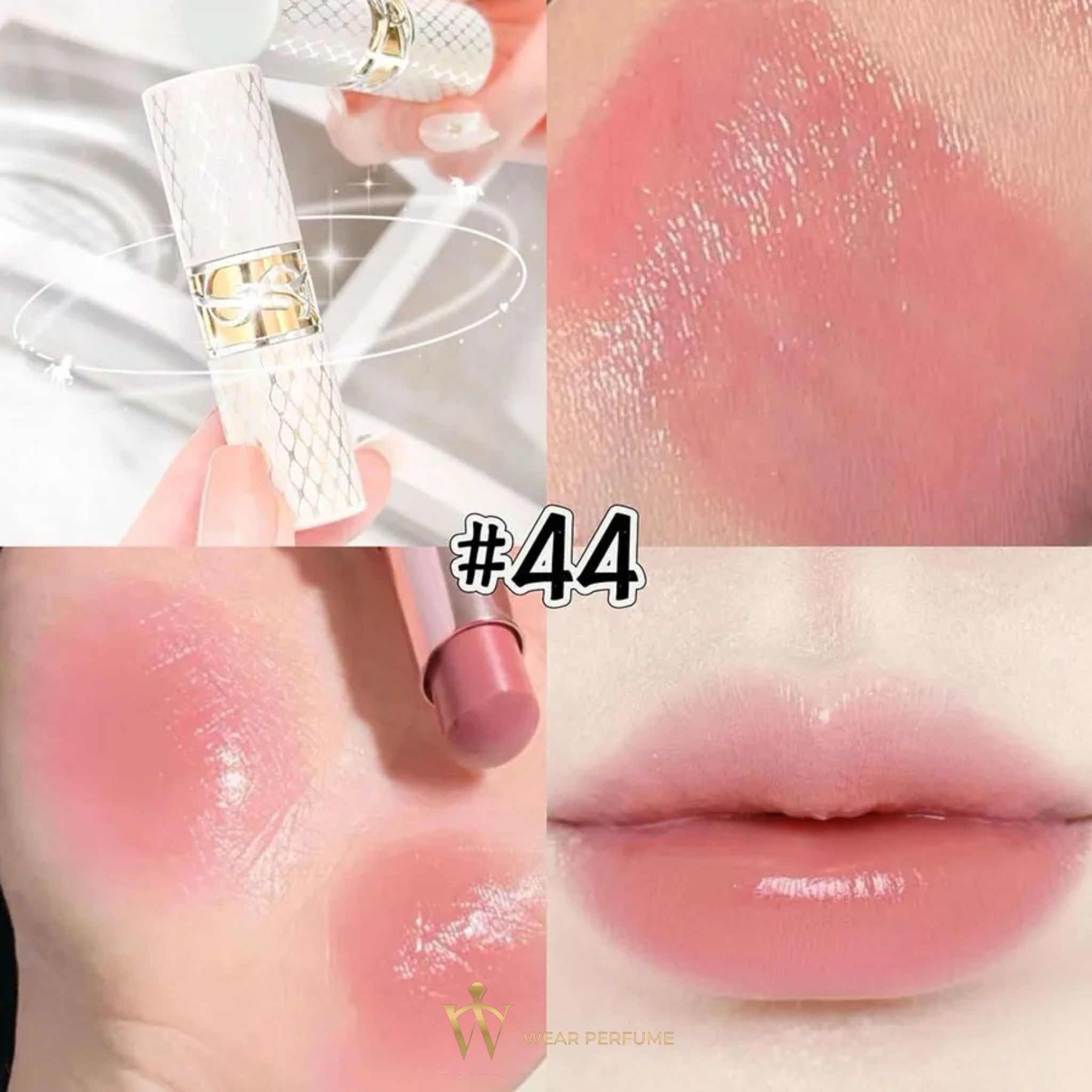  Son Dưỡng Yves Saint Laurent YSL Loveshine Lipstick Holiday Collector 44 Nude Lavalliere - Màu Hồng Nude 
