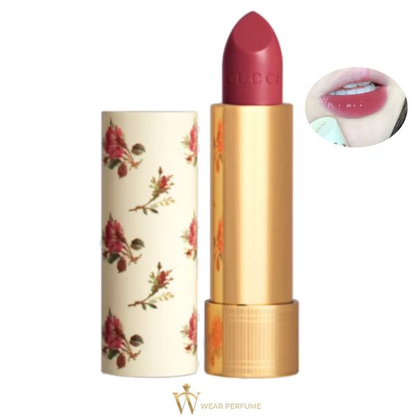  Son Gucci Rouge À Lèvres Voile Lipstick 213 Love Is Better - Màu Hồng Nâu 