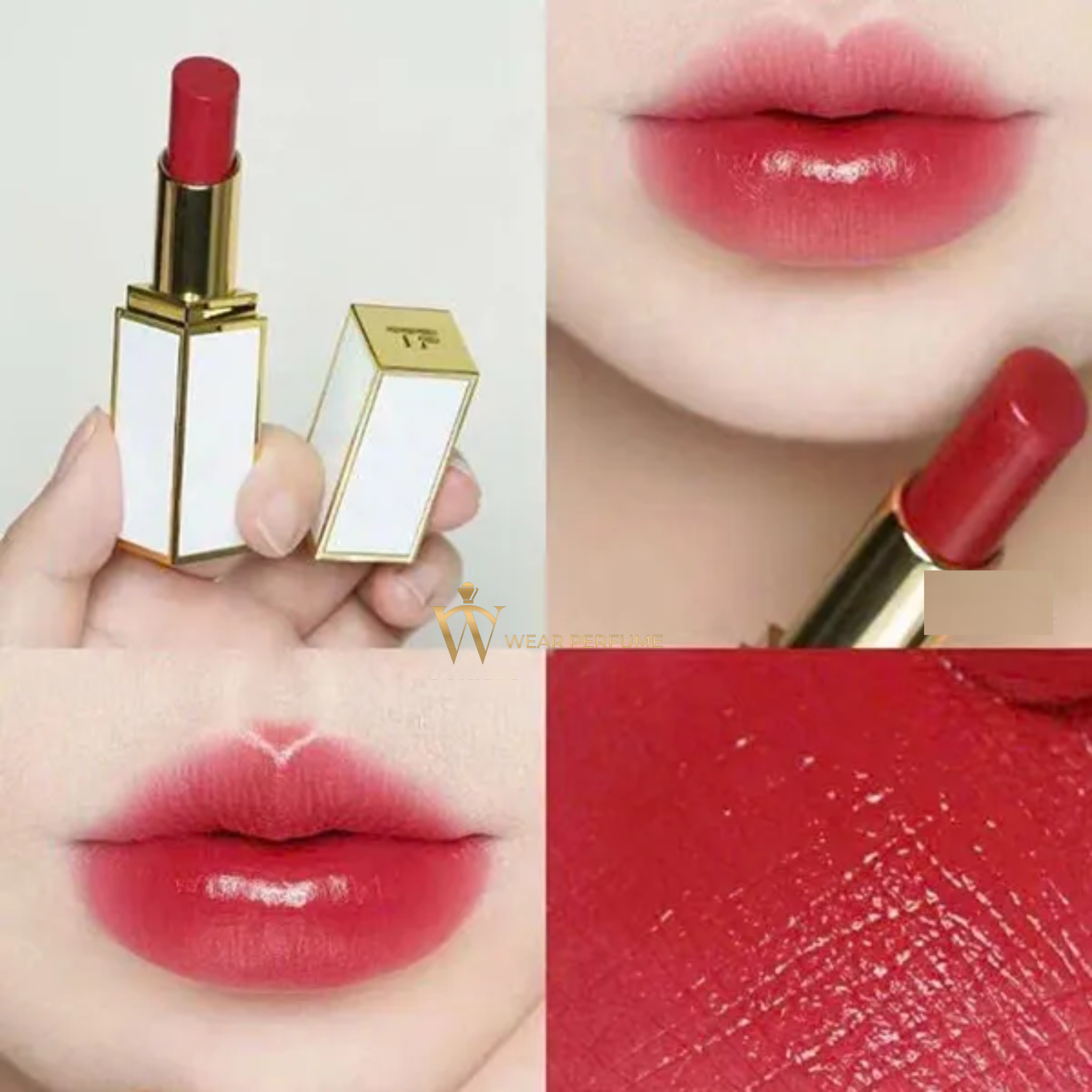  Son Tom Ford Soleil Ultra Shine 34 Rose Irisé - Màu Đỏ Cherry 