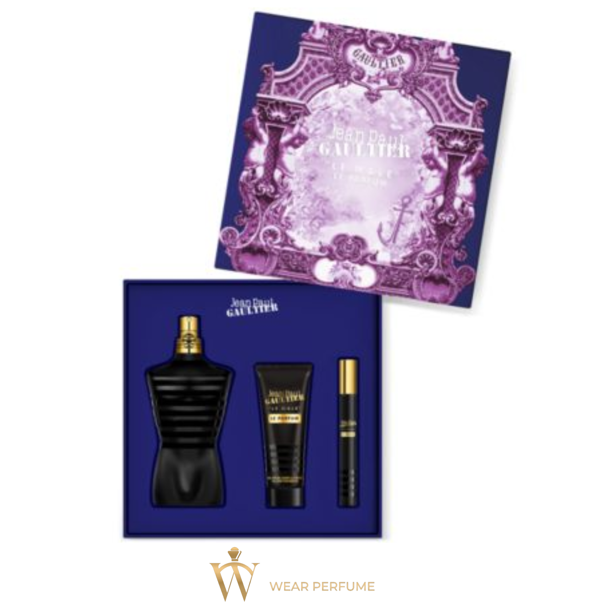  Set Jean Paul Gaultier Le Male Le Parfum 125ml Gift Set 3pcs 