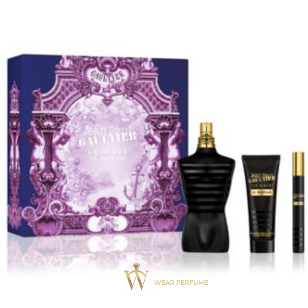  Set Jean Paul Gaultier Le Male Le Parfum 125ml Gift Set 3pcs 