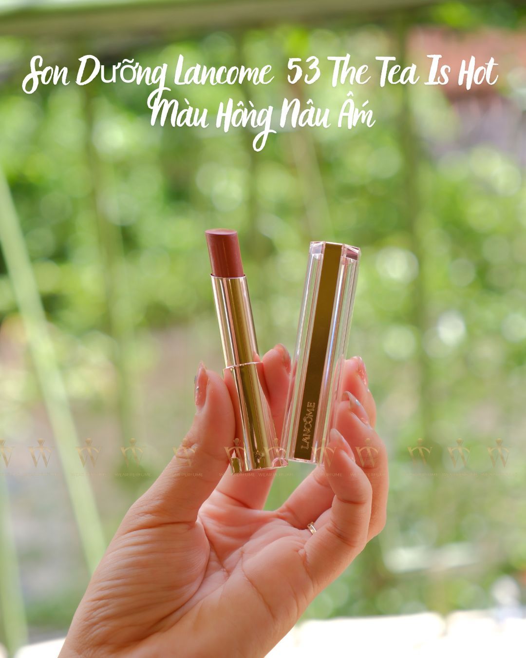  Son Dưỡng Lancome Lip Idôle Squalane Butterglow 53 The Tea Is Hot - Màu Hồng Nâu Ấm 