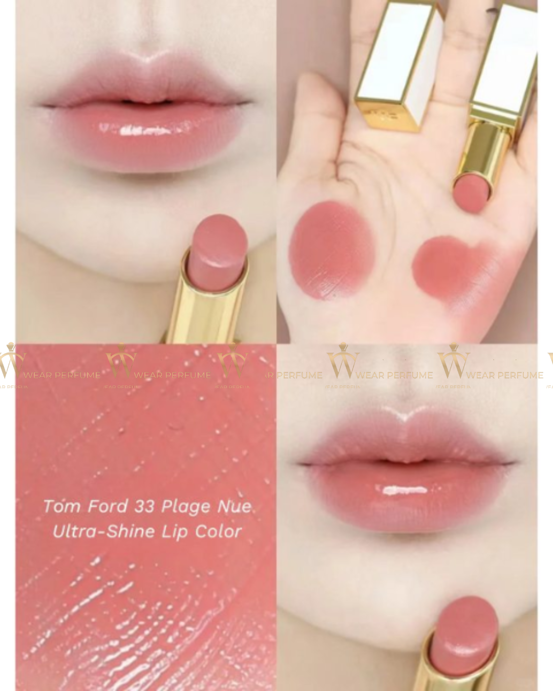  Son Tom Ford Soleil Ultra Shine Lip Color 33 Plage Nue  – Màu Hồng Đào 