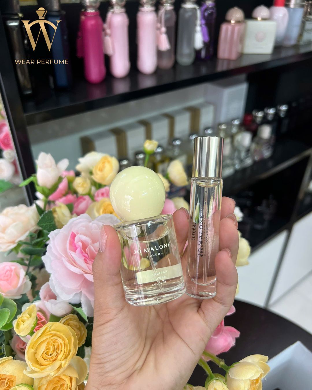  Set Nước Hoa Unisex Jo Malone Frangipani Flower Cologne – Home & Away Duo Set (30ml + 10ml) 