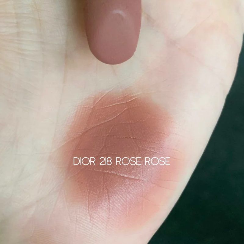  Son Dior Rouge Couture Colour Lipstick Floral Velvet 218 Rose Rose - Màu Hồng Nâu 