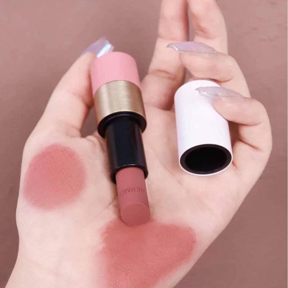  Son Dưỡng Hermès Rosy Lip Enhancer 49 Rose Tan – Màu Hồng Đất 