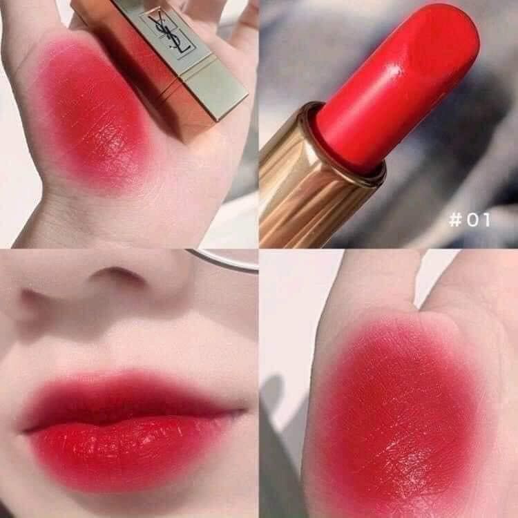  Son Yves Saint Laurent YSL Rouge Pur Couture 01 Le Rouge – Màu Đỏ Tươi 