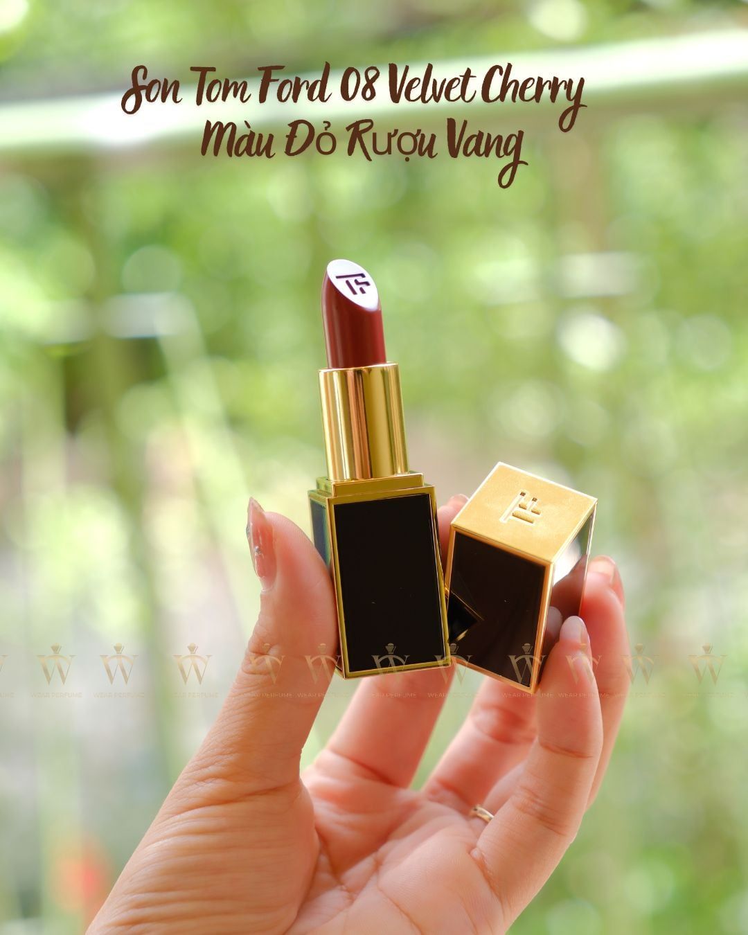  Son Tom Ford 08 Velvet Cherry - Màu Đỏ Rượu Vang 