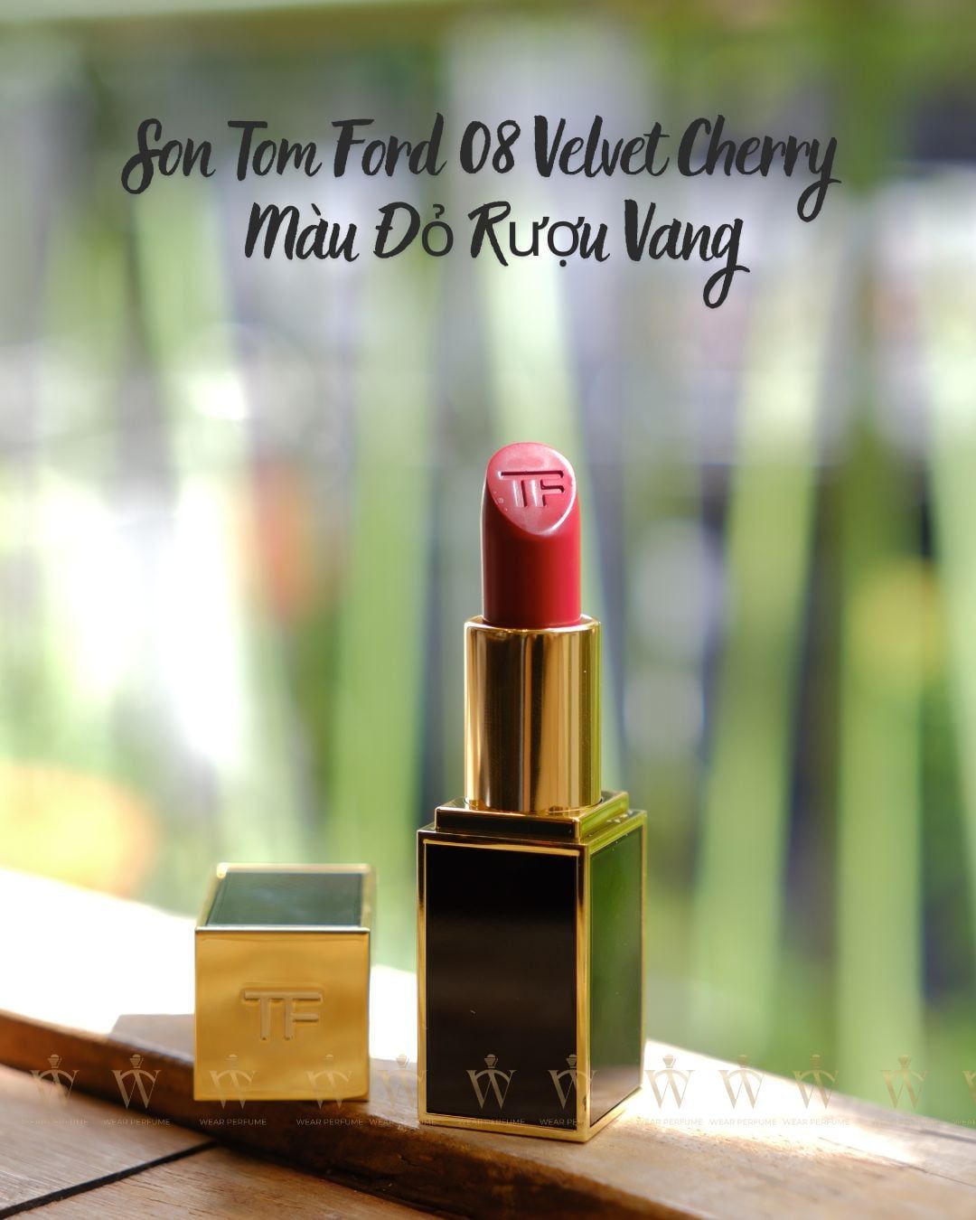  Son Tom Ford 08 Velvet Cherry - Màu Đỏ Rượu Vang 