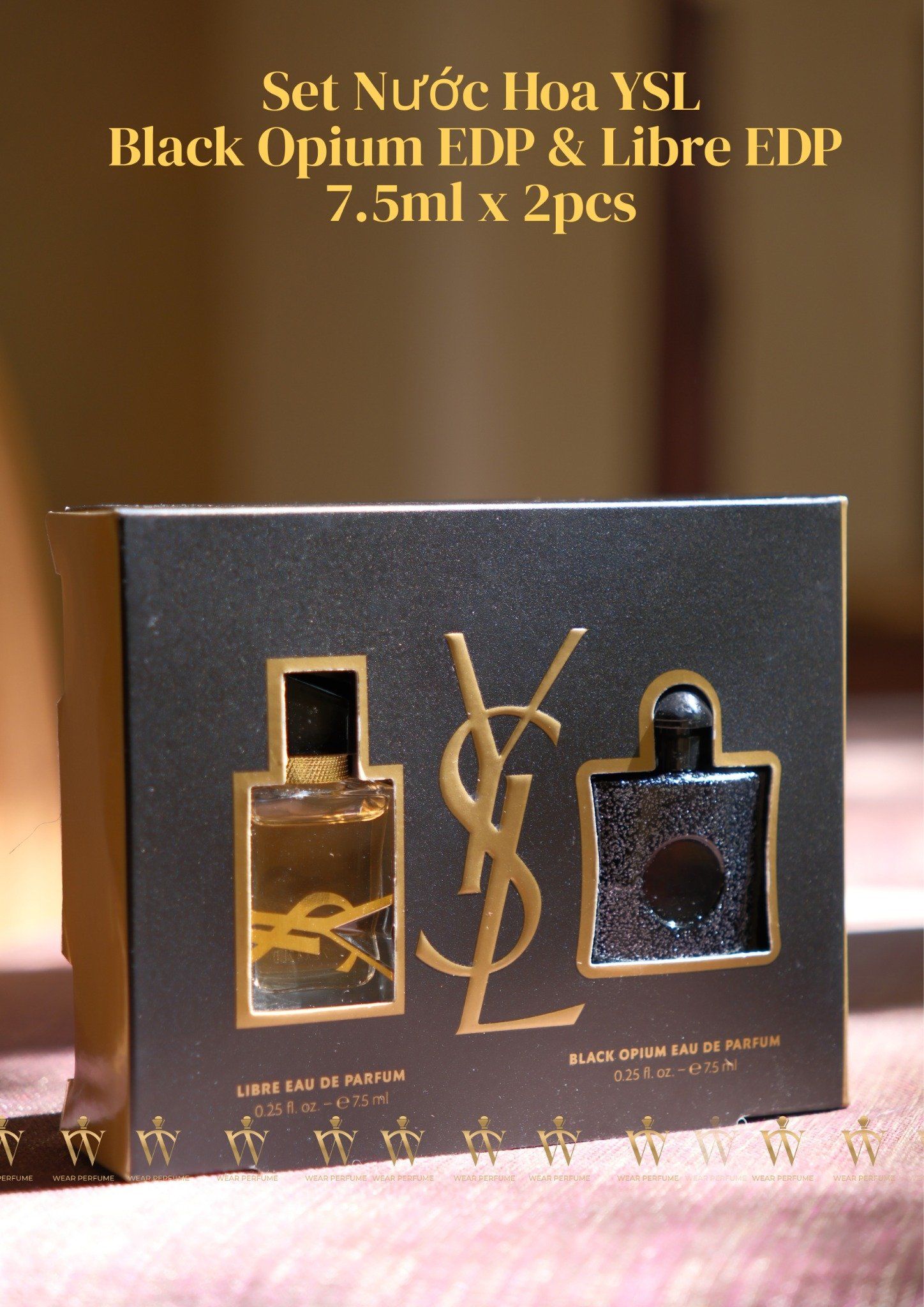  Set Nước Hoa YSL Black Opium EDP & Libre EDP 7.5ml x 2pcs 