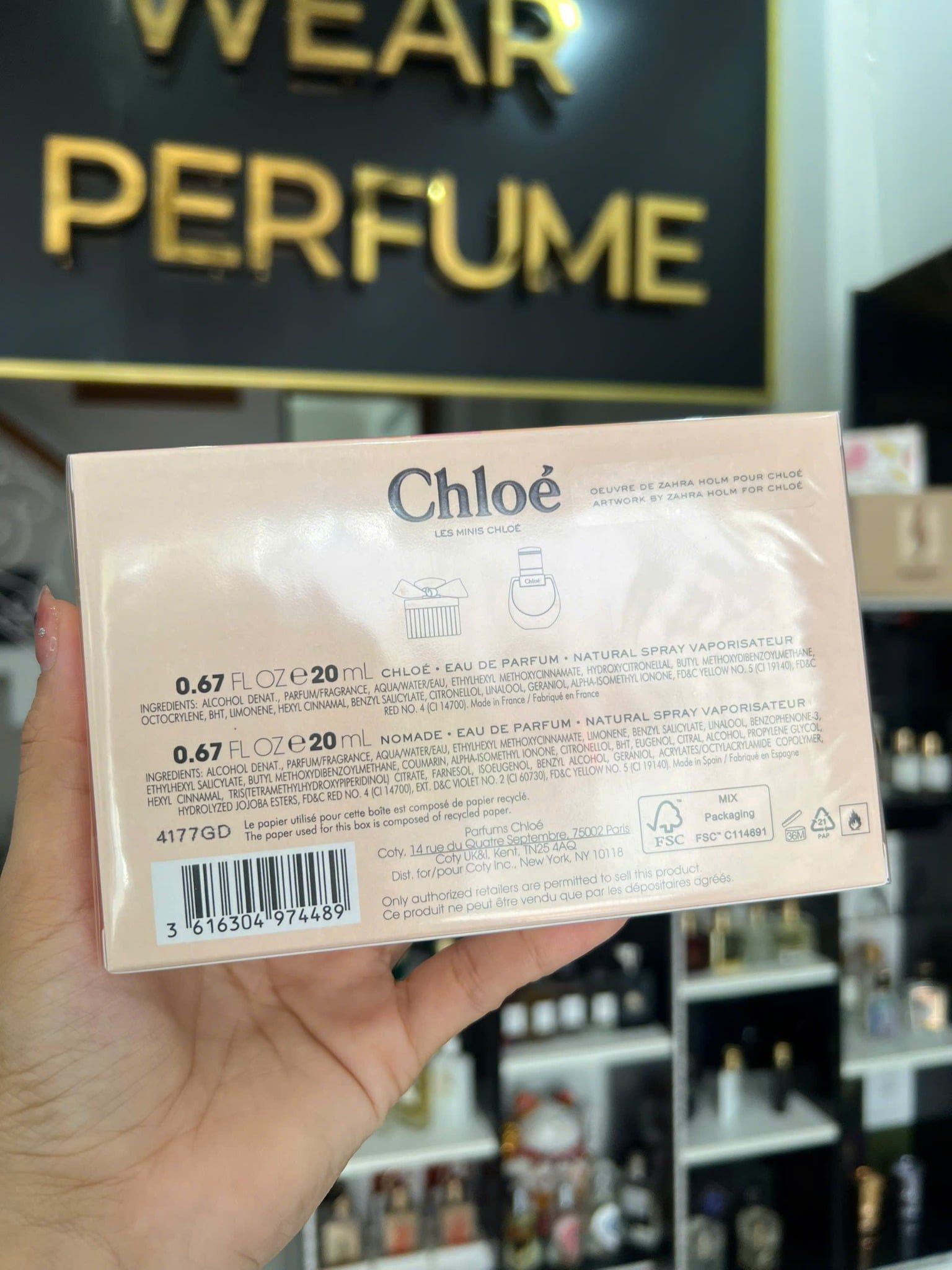  Set Nước Hoa Nữ Chloe EDP 20ml + Chloe Nomade EDP 20ml 