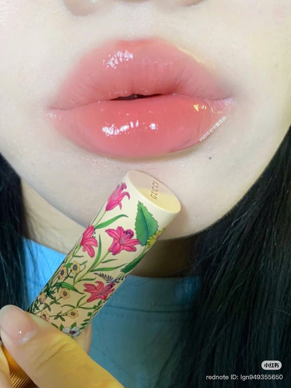  Son Gucci Rouge De Beaute Brillant Flora Limited Edition 208 They Met In Argentina - Màu Hồng Đất Nude 