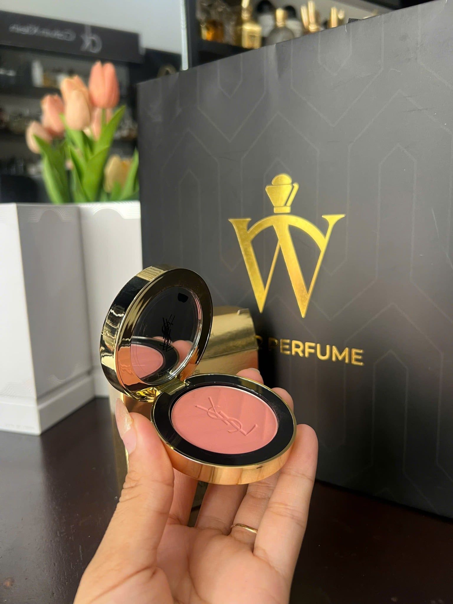  Phấn Má Hồng YSL Yves Saint Laurent Make Me Blush Bold Blurring 06 Rose Haze - Màu Hồng Nude 