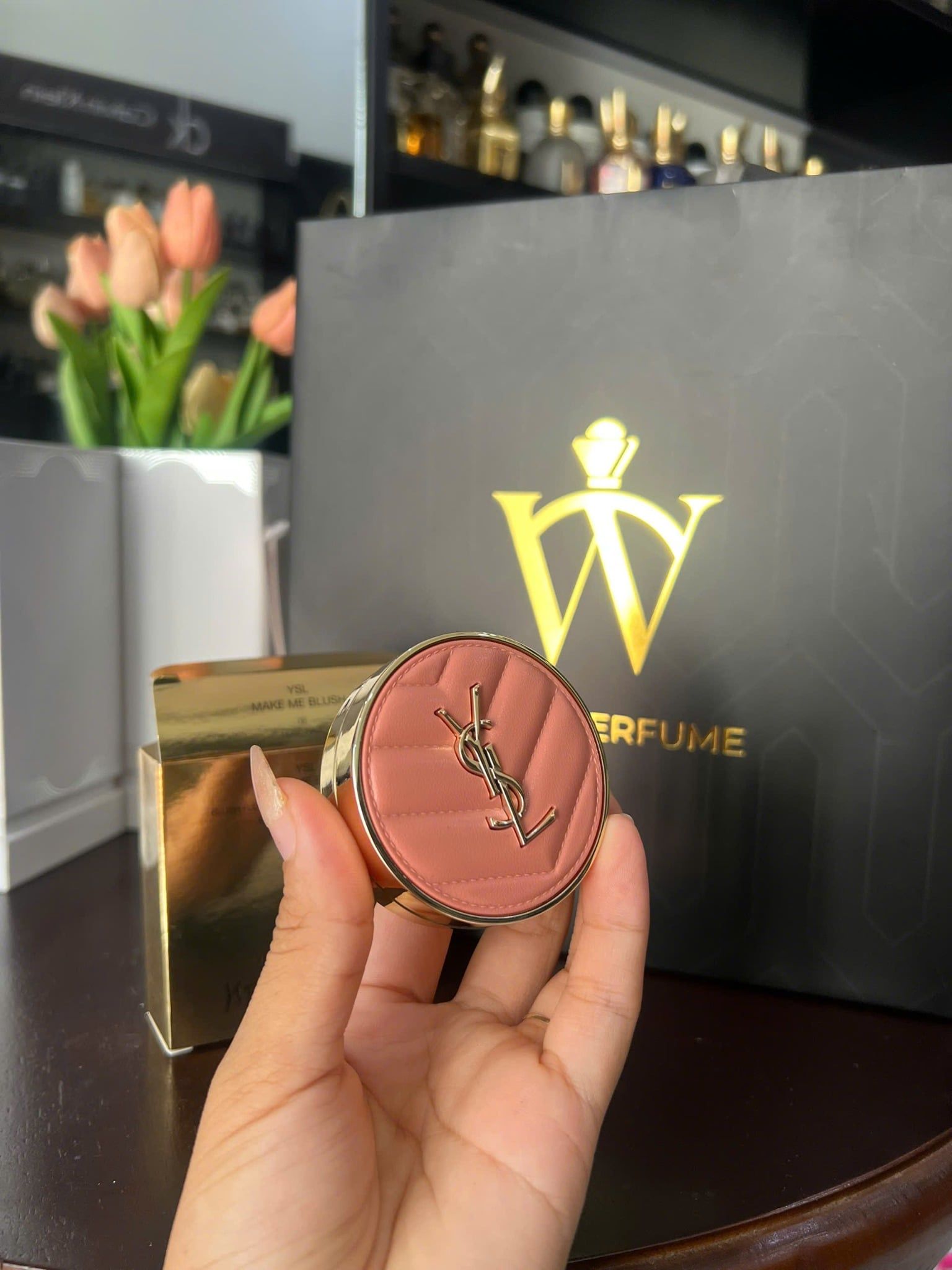  Phấn Má Hồng YSL Yves Saint Laurent Make Me Blush Bold Blurring 06 Rose Haze - Màu Hồng Nude 
