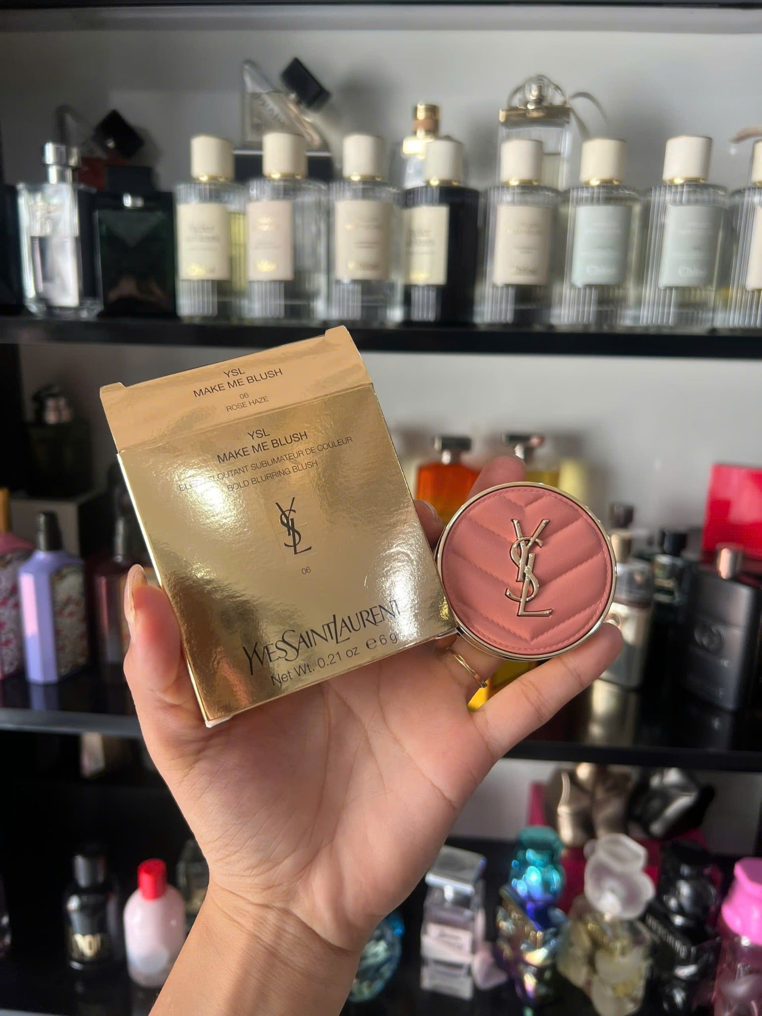  Phấn Má Hồng YSL Yves Saint Laurent Make Me Blush Bold Blurring 06 Rose Haze - Màu Hồng Nude 