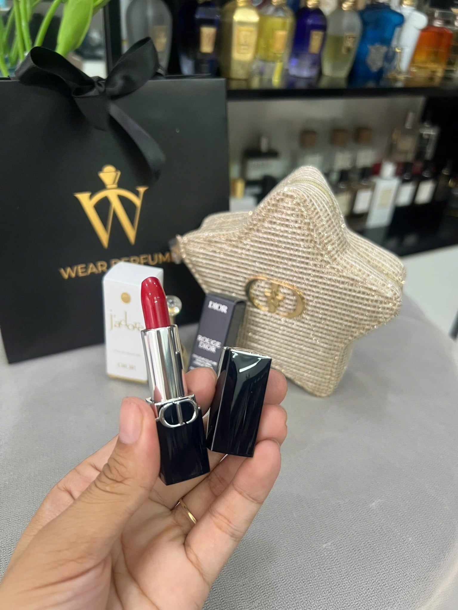  Gift Set Christian Dior J'adore và son Dior Rouge Mini 